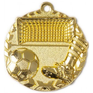 Medaille Fußball 47mm in Gold, Silber u. Bronce